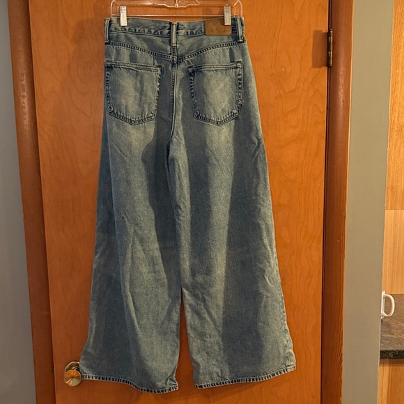 AE 77 Wide-Leg Blue Jeans - Picture 2 of 6